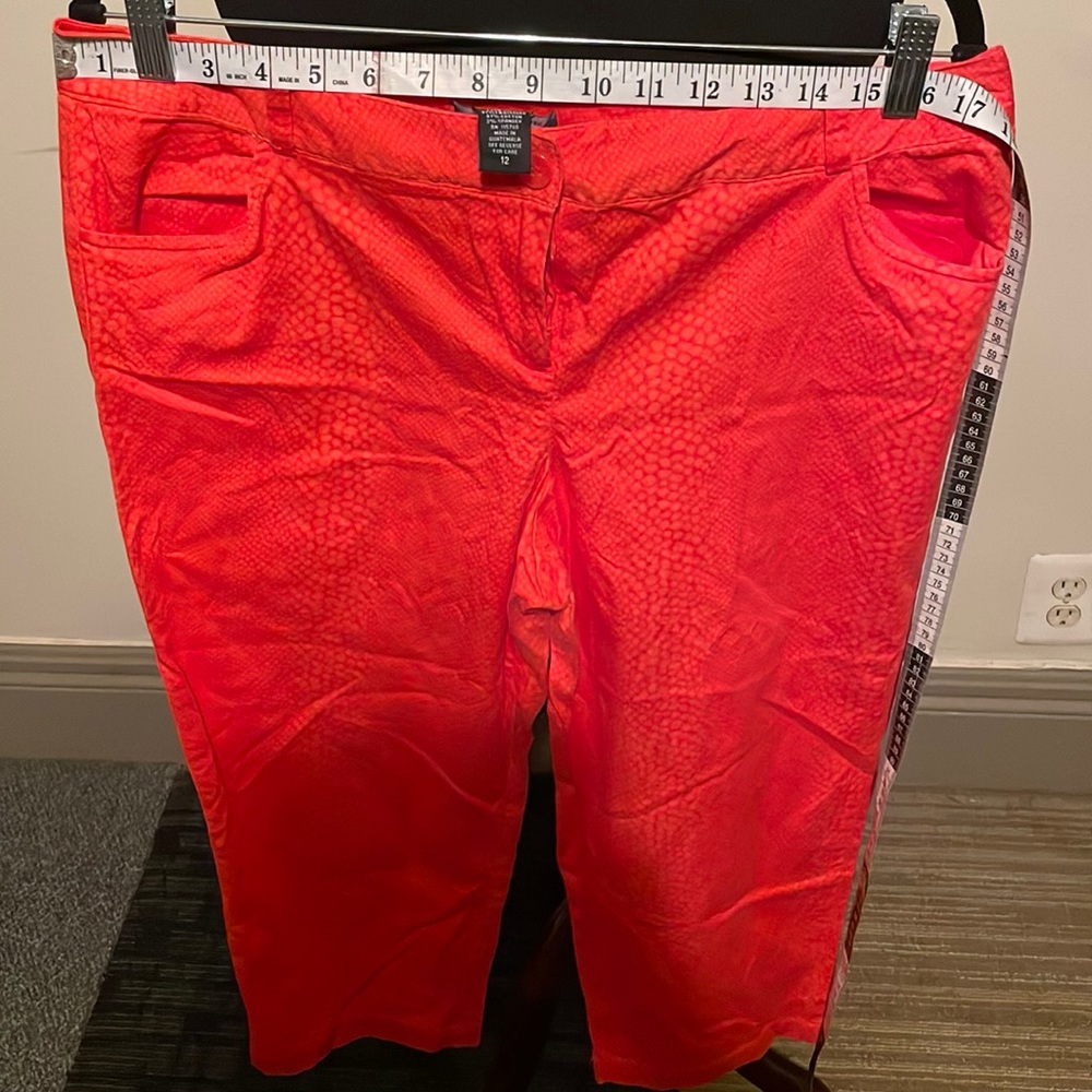 Reddish Orange Capri pants